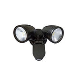Telbix Lighting Outdoor Spot Lights Illume 20W Twin LED Spotlight with Sensor Lights-For-You ILLUME EX2S-BK 9329501043929